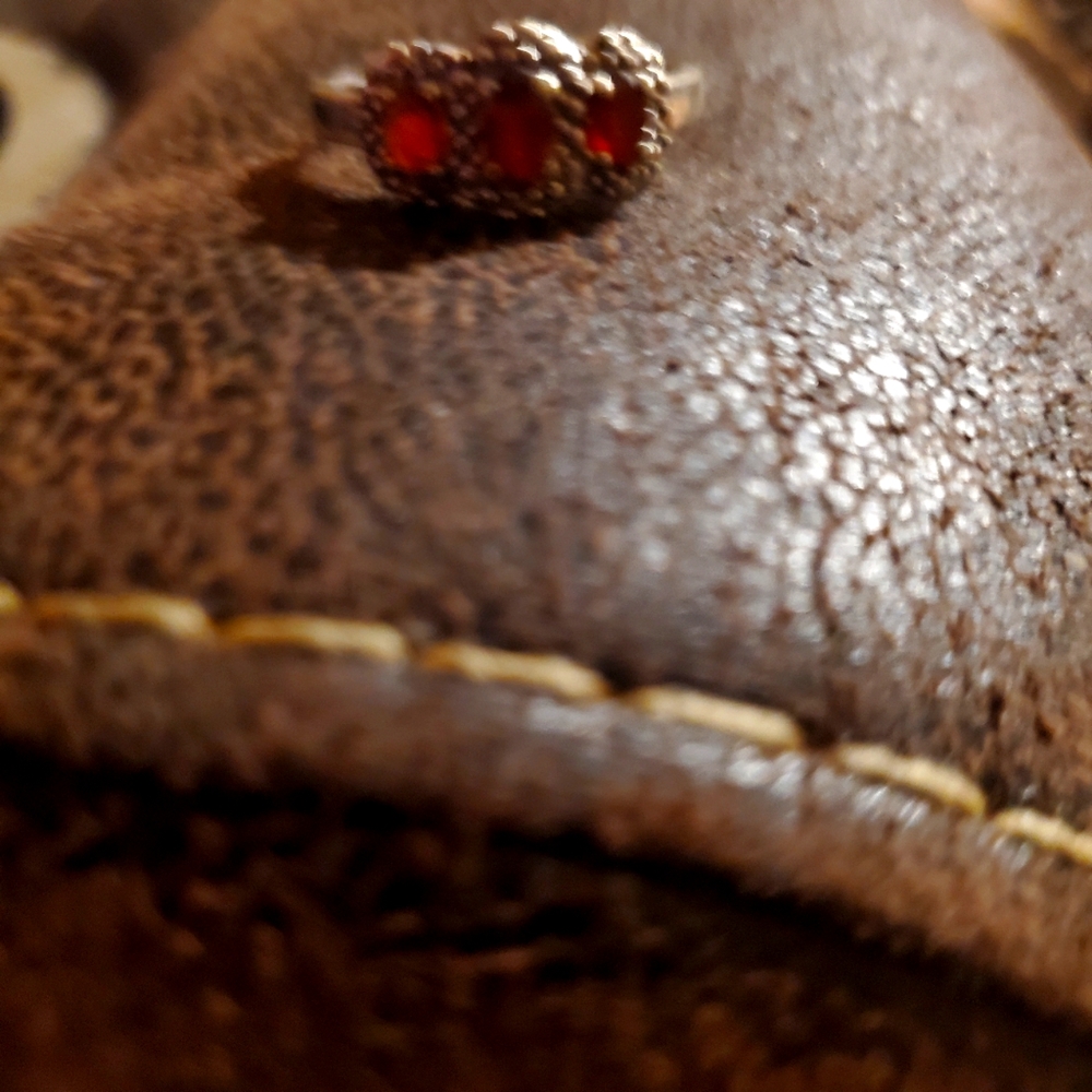 White gold ruby ring
